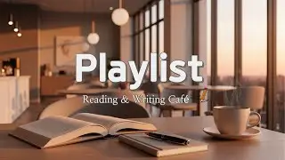 해질녘 카페에서 읽고 쓰는 피아노 재즈 ☕📚| Golden Hour Reading & Writing Café Piano