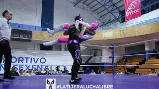 Triangular juvenil Nubilus Vs Fobia Vs &Aacute;ngel Kid con Lucha Boom en el Plan Sexenal