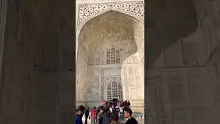 Taj Mahal mausoleum entrance, Agra, India