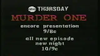 Murder One ABC TV Show 1995 Commercial