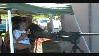 Kid Shooting Machinegun