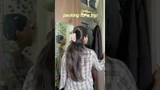 Packing for a Trip🛩️ LAST Summer Vacation🌞 Pack with me👜 #collegelife #medico #mbbs #aiims #viral