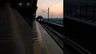 have you ever travel in delhi metro ?  #delhi #delhi metro #dilli-6 #sunset #metrostation #traveling
