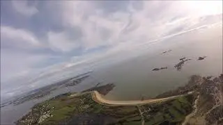 Locmariaquer Bretagne, paramoteur du 5 fevrier 2021