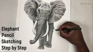 elephant drawing - elephant drawing easily - elephant drawing step by step - how to draw elephant