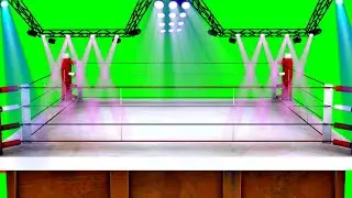 Boxing ring green screen light effect|green screen video|Boxing ring light green screen effect|