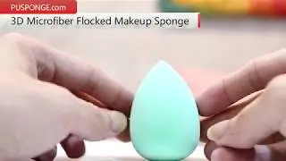 3D flocked beauty sponge | New product