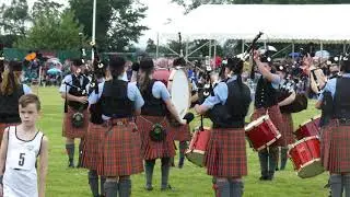 Oban High School Pipe Band, Bridge of Allan Highland Games (4K)