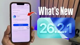 iOS 26.2.1 New Update Released - New Features iOS 26.2.1