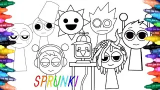 Sprunki Incredibox New Coloring Pages : How to Color Favourite Sprunki : NCS Music #drawing #sprunki