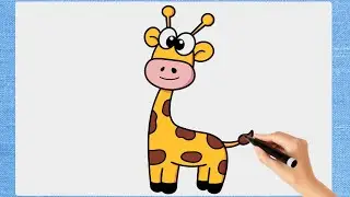 How To Draw Giraffe | Step By Step Tutorial 