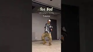 [TUTORIAL] ADHIKA TOO BAD Challenge Slow Mirrored Tutorial #tiktok #dance #toobad #challenge #cover