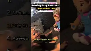 Рейтинг реакций малышей на куклу мисс Рэйчел 😂❤️
