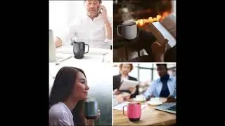Nextmug - Temperature-Controlled, Self-Heating Coffee Mug (Black - 14 oz.)