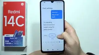 Redmi 14C: How to Change Font Size