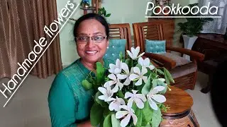 #How to make Mandaaram using crepe paper. Pookkooda garden of handmade flowers .