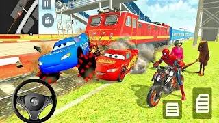 🥰 Spiderman Mc Queen Police Modified Car🦚Thung Thung & Scary Teacher 🌟 Monster Car Showroom 🎉3D Game