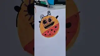 Noah showing kids that he can draw monsters!
