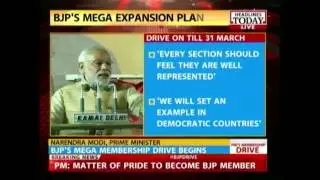 PM Modi's speech at launch of BJP online membership drive