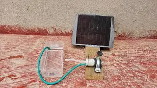 From a small engine how to make a solar powered water pump