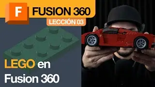 Pieza de LEGO en Fusion 360: medidas + Rectangular Pattern + Mirror