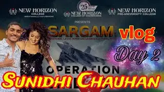 SARGAM 2025 NEW HORIZON COLLEGE OF ENGINEERING SUNIDHI CHAUHAN |NHCE| #sunidhi #sargam #live #song 