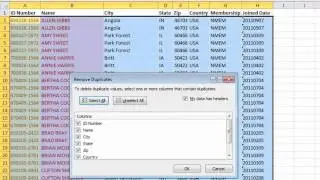 How to remove duplicate rows in a spreadsheet