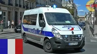 [PARIS] Police van en urgence | Police Van responding with siren and lights