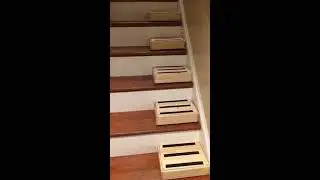 DIY  solution to steep stairs