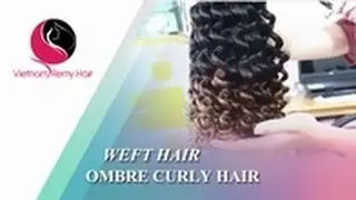 18&rdquo; CURLY HAIR EXTENSIONS FOR OMBRE HAIR &ndash; VIETNAM REMY HAIR