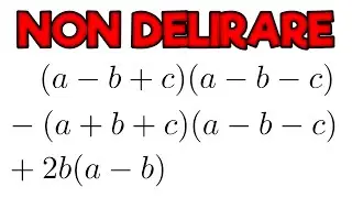 ESPRESSIONI con PRODOTTI NOTEVOLI: NON DELIRARE - Ripetizioni di Matematica