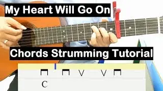 My Heart Will Go On Guitar Lesson Chords Strumming Tutorial Guitar Lessons for Beginners