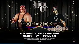 WWE2K25 UNIVERSE💭 WCW SOULED OUT Sep wk1, Vader vs Konnan🏆 FULL MATCH X|S
