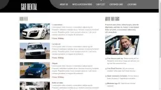 Car Rentals Website Template