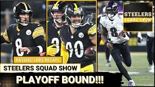 STEELERS SQUAD SHOW: STUNNING Comeback SHOCKS Ravens - Steelers WIN Division, Playoff Bound