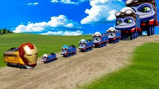frog-faced train vs. train BeamNG ( 22 )