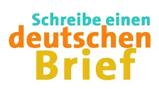 Brief schreiben - Mündliche Deutschprüfung - Slow German #206