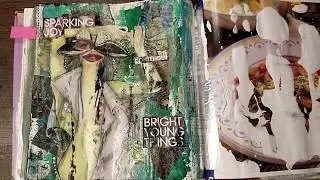 Altered Book - Art Journal - Big Mouth - Fun Focal Points