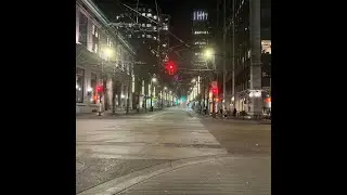 Downtown Vancouver Tonight 🌃 foggy and cold! 😶‍🌫️