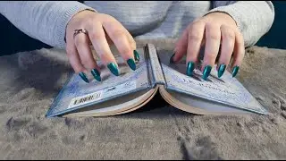 ASMR Book Sounds📚 - Tapping, Page Turning, Scratching, Tracing [ no talking ]