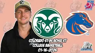 Colorado State vs Boise State 1/16/26 Free College Basketball Picks and Predictions | NCAAB Pick