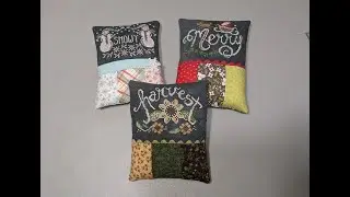 Flosstube Extra: Cross Stitch Three Panel Pillow Finishing Tutorial