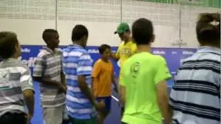 Roger Federer: Gillette Kids Tennis Clinic in S&atilde;o Paulo Brazil - Gillette Federer Tour