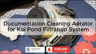 Koi Pond Filter Maintenance Documentation Cleaning Aerator for Better Filtration Performance