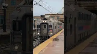 NJT NEC Line Train (#3849) Multilevel Cab Car #7027 Departs Secaucus Junction With A Small Hornshow