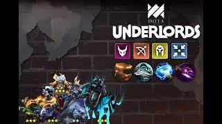 Dota Underlords | 1 HP Comeback | Demon Hunter Knight Vigilant Build