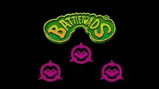 Battletoads (1991, Rare, NES) - Intro Movie, TItle, and Attract Screens