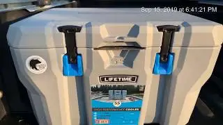 Lifetime 55 quart cooler ice retention