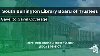 South Burlington Library Board of Trustees - 1/8/2026