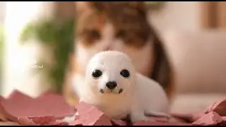 Grandma Sanhua conjured up something with magic?海豹仔 #mewmew #animalshorts #baby #beautiful #funny